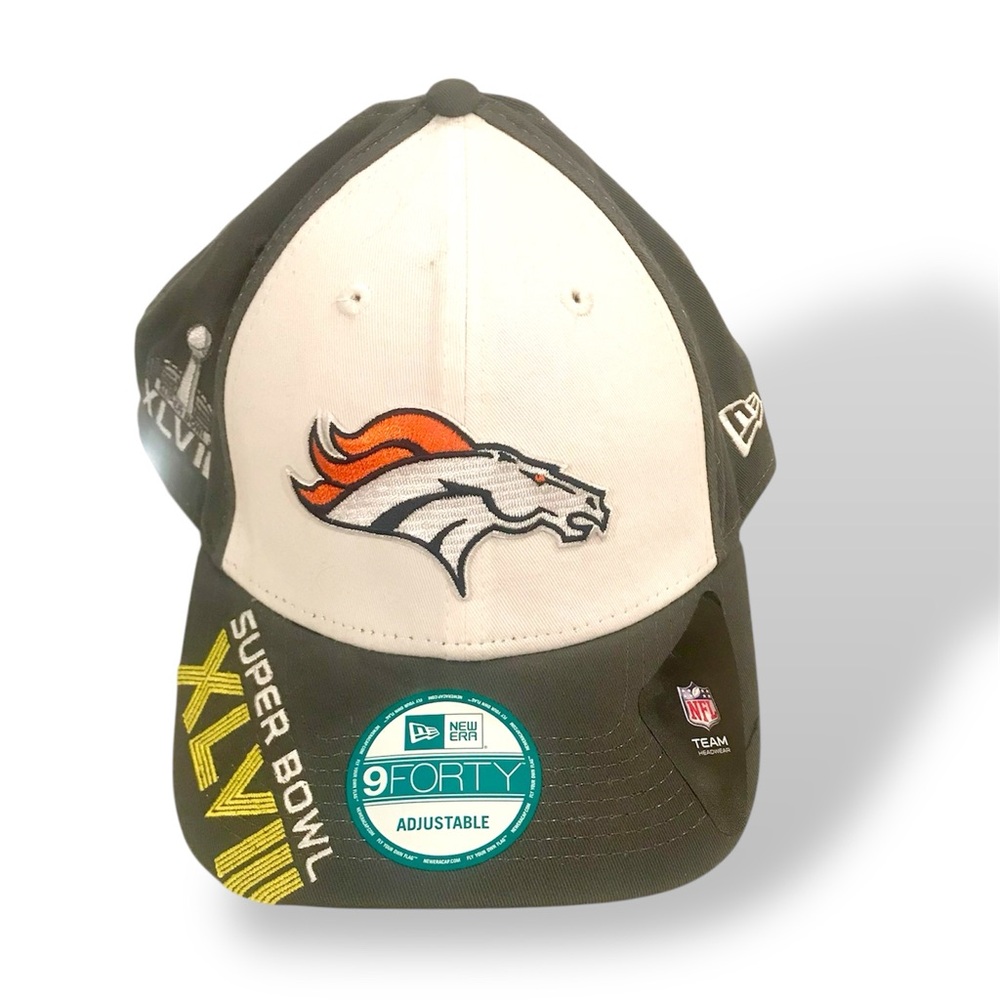 NWT Denver Broncos Super Bowl 48 February 2, 2014 Adjustable Strapback Cap